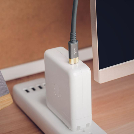 Moshi USB-C Monitor Cable - Kabel USB-C Power Delivery 100W z obsługą 4K/60 Hz (HDR) (Gray/Gold)