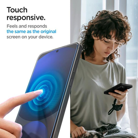 Spigen GLAS.TR EZ FIT 2-Pack - Tempered glass for Samsung Galaxy A56 5G / S24 FE (2 pieces)