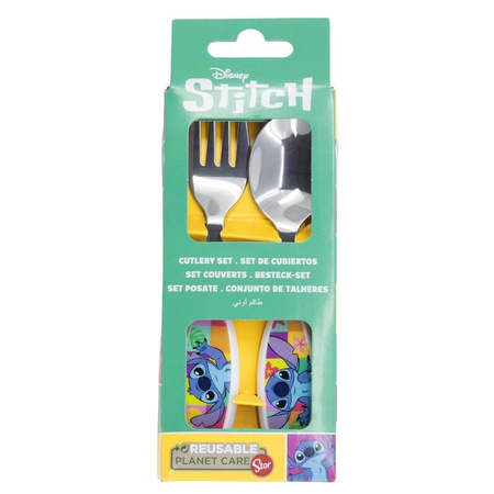 Disney Stitch - Palms Collection metal cutlery set (spoon and fork)