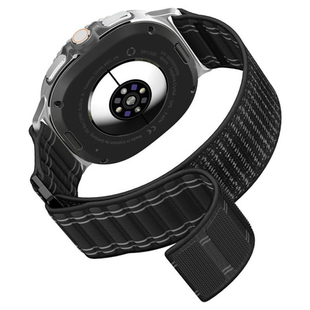 PASEK DO GALAXY WATCH 8 | 8 CLASSIC 40 44 46 mm SPIGEN NYLONOWY CZARNY