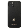 Guess Saffiano 4G Small Metal Logo - pouzdro pro iPhone 13 mini (černé)