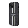 Guess 4G Printed Stripes MagSafe - Etui iPhone 14 Plus (Czarny)