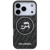 Karl Lagerfeld IML Glitter Karl & Choupette Heads Logo MagSafe - Case for iPhone 17 Pro (black)