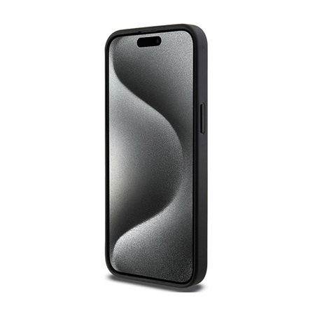 Karl Lagerfeld Gripstand Saffiano Choupette tűk - iPhone 13 Pro tok (fekete)