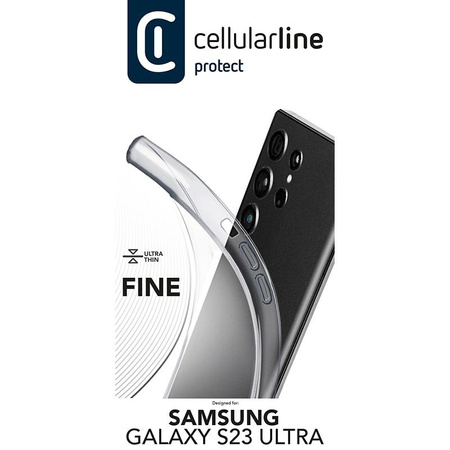 Cellularline Fine - Pouzdro pro Samsung Galaxy S23 Ultra (průhledné)