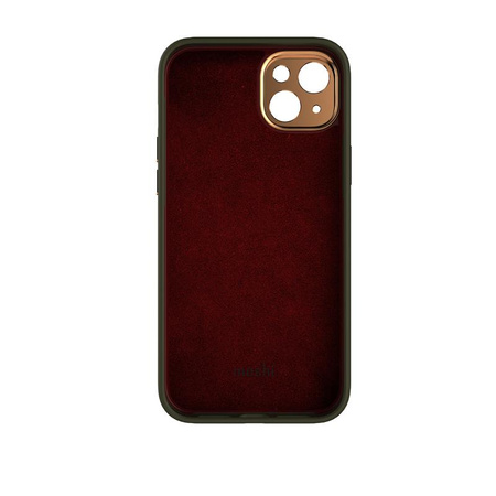 Moshi Napa Slim MagSafe - Leather iPhone 14 Plus Case (Juniper Green)