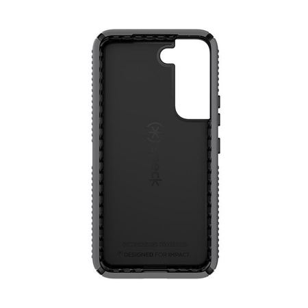Speck Presidio2 Grip - Etui Samsung Galaxy S22 z powłoką MICROBAN (Graphite Grey/Black)