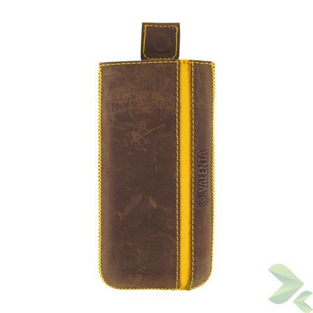 Valenta Pocket Stripe Vintage - Bőr tok (barna)