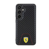 Fond surpiqué Ferrari Carbon - Etui Samsung Galaxy S24 (noir)