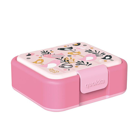 Quokka Twist Kids - Doppelwandiger Essensbehälter / Lunchbox (Vögel)