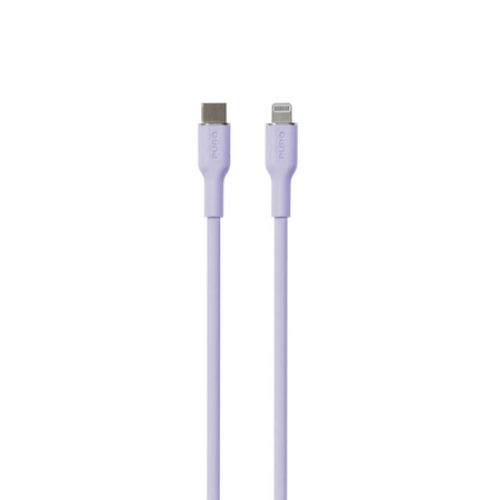 PURO ICON Soft Cable - kabel USB-C na Lightning MFi 1,5 m (Tech Lavender)