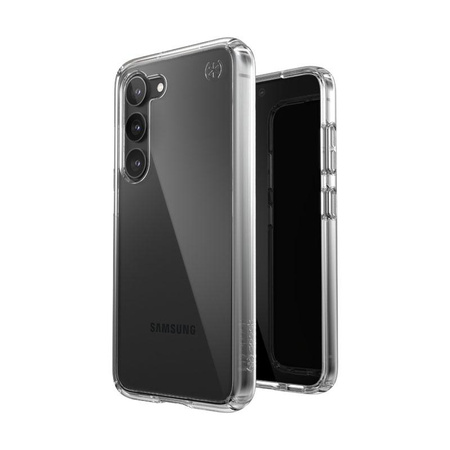 Speck Presidio Perfect-Clear - Étui pour Samsung Galaxy S23 avec revêtement MICROBAN (transparent)