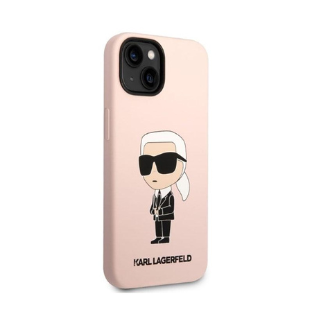 Karl Lagerfeld Silikon NFT Ikonik MagSafe - Hülle für iPhone 14 (Pink)
