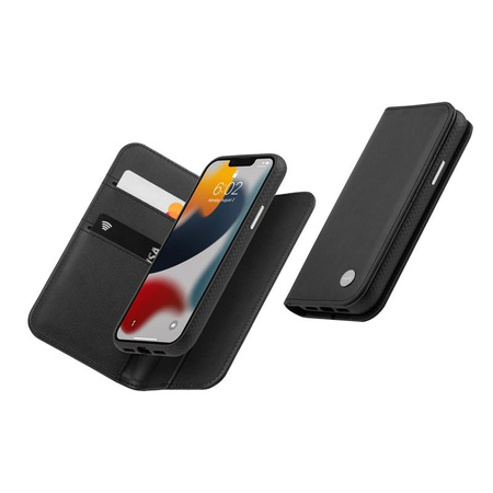 Moshi Overture - Étui 3-en-1 pour iPhone 13 (NanoShield™ antibactérien) (Jet Black)