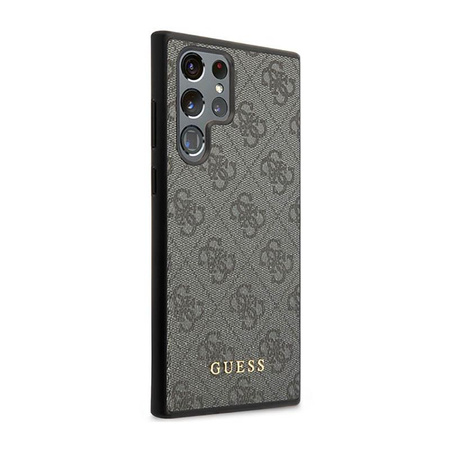 Guess 4G Metal Logo - Etui Samsung Galaxy S23 Ultra (szary)