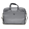 Počítačová taška Guess Saffiano Triangle Logo - 16" taška na notebook (stříbrná)