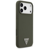 Guess Silicone Triangle Logo MagSafe - Pouzdro iPhone 17 Pro Max (khaki)