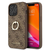 Pouzdro Guess 4G Ring Case - pouzdro pro iPhone 13 Pro Max (hnědé)