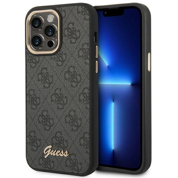 Guess 4G Metal Camera Outline Tasche - iPhone 14 Pro Max Tasche (Schwarz)