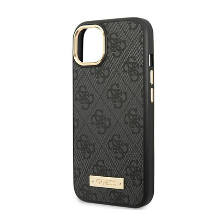 Guess 4G Logo Plate MagSafe - pouzdro pro iPhone 14 Plus (černé)