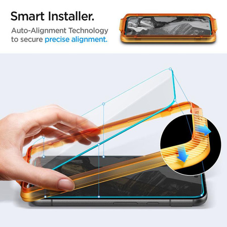 Spigen Alm Glas.TR 2-Pack - Tvrzené sklo pro Google Pixel 8A (2 kusy.) (Transparentní)