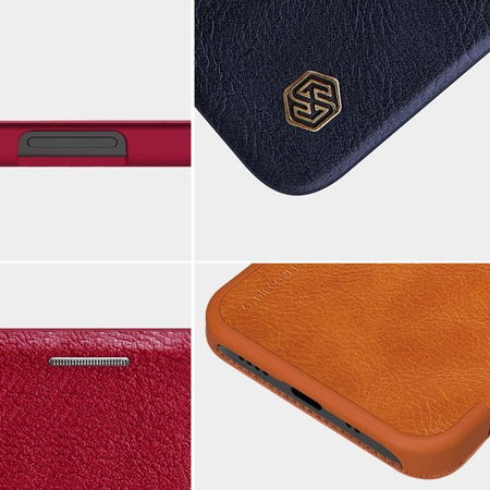 Nillkin Qin Leather Case - Etui Apple iPhone 12 Mini (Blue)