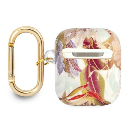 Guess Flower - pouzdro pro Airpods 1/2 generace (fialové)