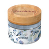 Quokka Deli Food Jar - Glass food container / lunchbox 500 ml (Blue Nature)