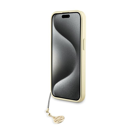 Guess 4G Charms Collection - Coque pour iPhone 15 (gris)