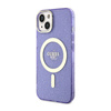 Guess Glitter Gold MagSafe - iPhone 14 Case (Purple)