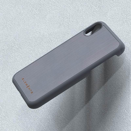 Nordic Elements Original Gefion - Coque en bois pour iPhone XR (Gris moyen)