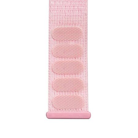 Crong Nylon - Bracelet sport pour Apple Watch 38/40/41/42 mm (rose poudré)