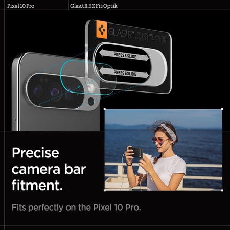 Spigen Optik GLAS.TR Camera Protector 2-Pack - Linsenschutz für Google Pixel 10 Pro (Crystal Clear)