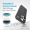 Speck Presidio2 Grip ClickLock & MagSafe - iPhone 15 Pro Tasche (Holzkohle Grau / Cool Bronze)