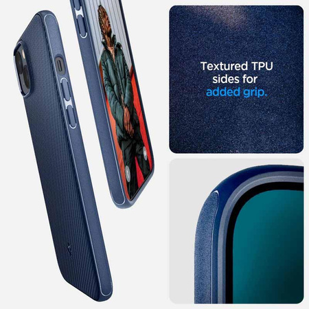 Spigen Mag Armor - Case for iPhone 14 (Navy blue)