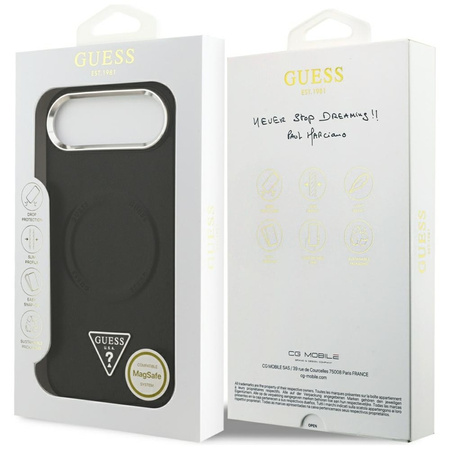 Guess Triangle Logo MagSafe - Case iPhone Air (Schwarz)