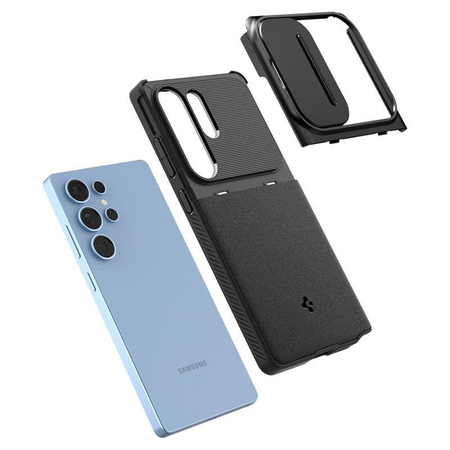 Spigen Optik Armor - Etui pour Samsung Galaxy S25 Ultra (Noir)