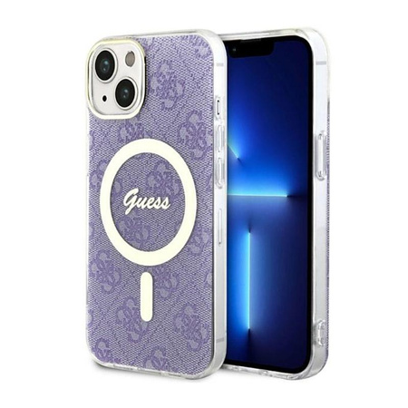 Guess 4G MagSafe - étui pour iPhone 14 (violet)