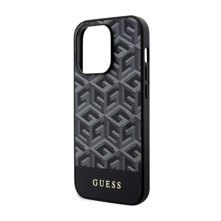 Guess GCube Stripes MagSafe - iPhone 14 Pro Case (Black)