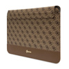 Guess 4G Stripe Metal Logo Computer Sleeve - 14" Notebook Case (Brown)