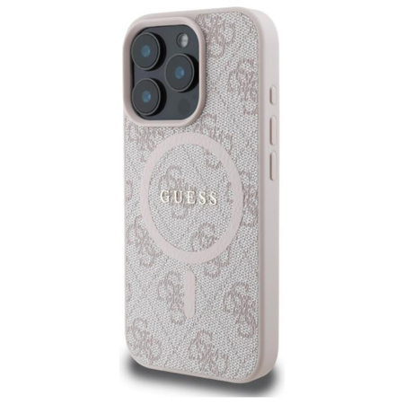 Guess 4G Ring Classic Logo MagSafe - Case for iPhone 16 Pro Max (pink)