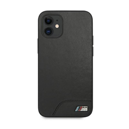 BMW Smooth PU Leather - Etui iPhone 12 mini (czarny)