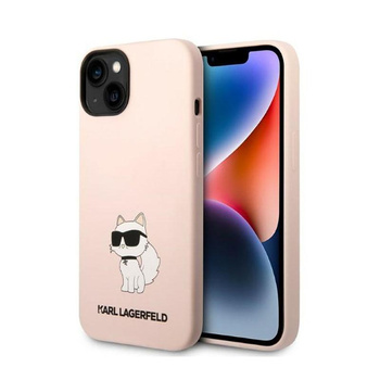 Karl Lagerfeld Silikon NFT Choupette - iPhone 14 Plus Tasche (rosa)