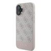 Guess 4G Bottom Stripe - Coque pour iPhone 16 Plus (rose)