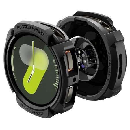 Spigen Rugged Armor - Case for Samsung Galaxy Watch 8 44 mm (Matte Black)