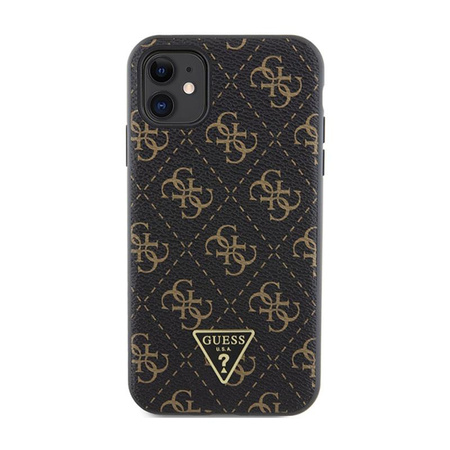 Guess 4G Triangle Metal Logo - iPhone 11 Tasche (schwarz)