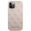 Guess 4G Metal Gold Logo - iPhone 12 / iPhone 12 Pro Case (pink)