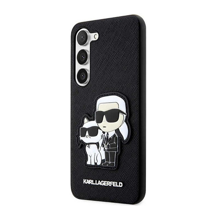 Karl Lagerfeld NFT Saffiano Karl & Choupette - Étui Samsung Galaxy S23+ (noir)