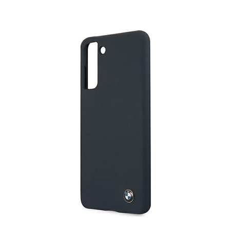 BMW Silikon Signature Logo - Hülle für Samsung Galaxy S21+ (navy blau)