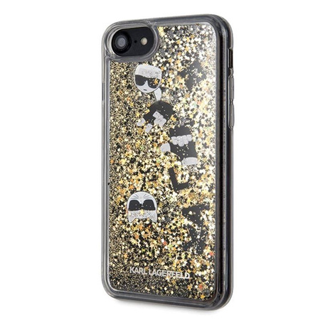 Karl Lagerfeld Glitter Liquid Floatting Charms - Coque iPhone SE 2020 / 8 / 7 (Floatting Charms)